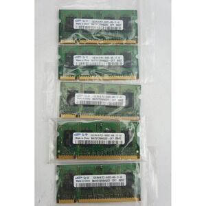 Samsung 1GB RAM Laptop Lot of 5 PC2-6400S DDR2 666MHz SODIMM M470T2864QZ3-CF7